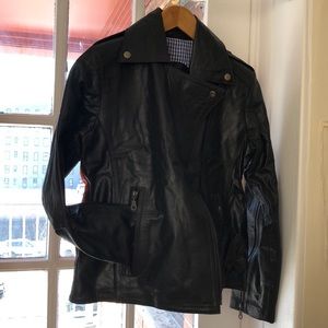 Leather and wool one of a kind jackets.